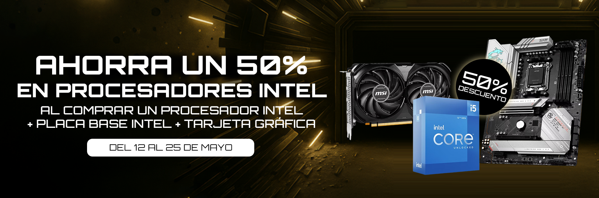 Procesador Intel 50% descuento